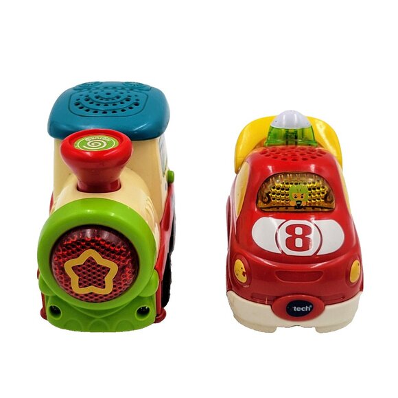Vtech Go! Go! Smart Wheels Train And Red Race Car Toys Not Working Read - Picture 1 of 10